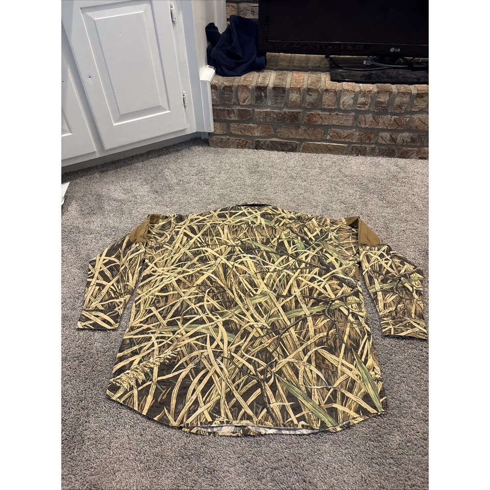 Orvis Camo Men's XL Long Sleeve Arm Pockets Skyline Fall Flight Cover Cattail - Picture 7 of 7